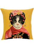 Succubus Home Frida Cat Kussenhoes Geel