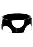 Succubus Jewels Zaza Polkadot 50's Bangle Armband Zwart Wit