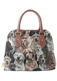 Tapestry Bags Labrador Dogs Handtas