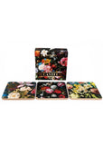 Temerity Jones Dutch Floral Set van 6 Onderzetters Zwart