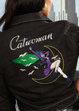 Unique Vintage x DC Comics Catwoman Jean Jacket Jasje Zwart