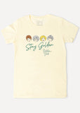 Unique Vintage x Golden Girls Stay Golden Girlie T-Shirt Creme
