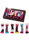 United Odd Socks 6 Dames Sokken Lip Sync